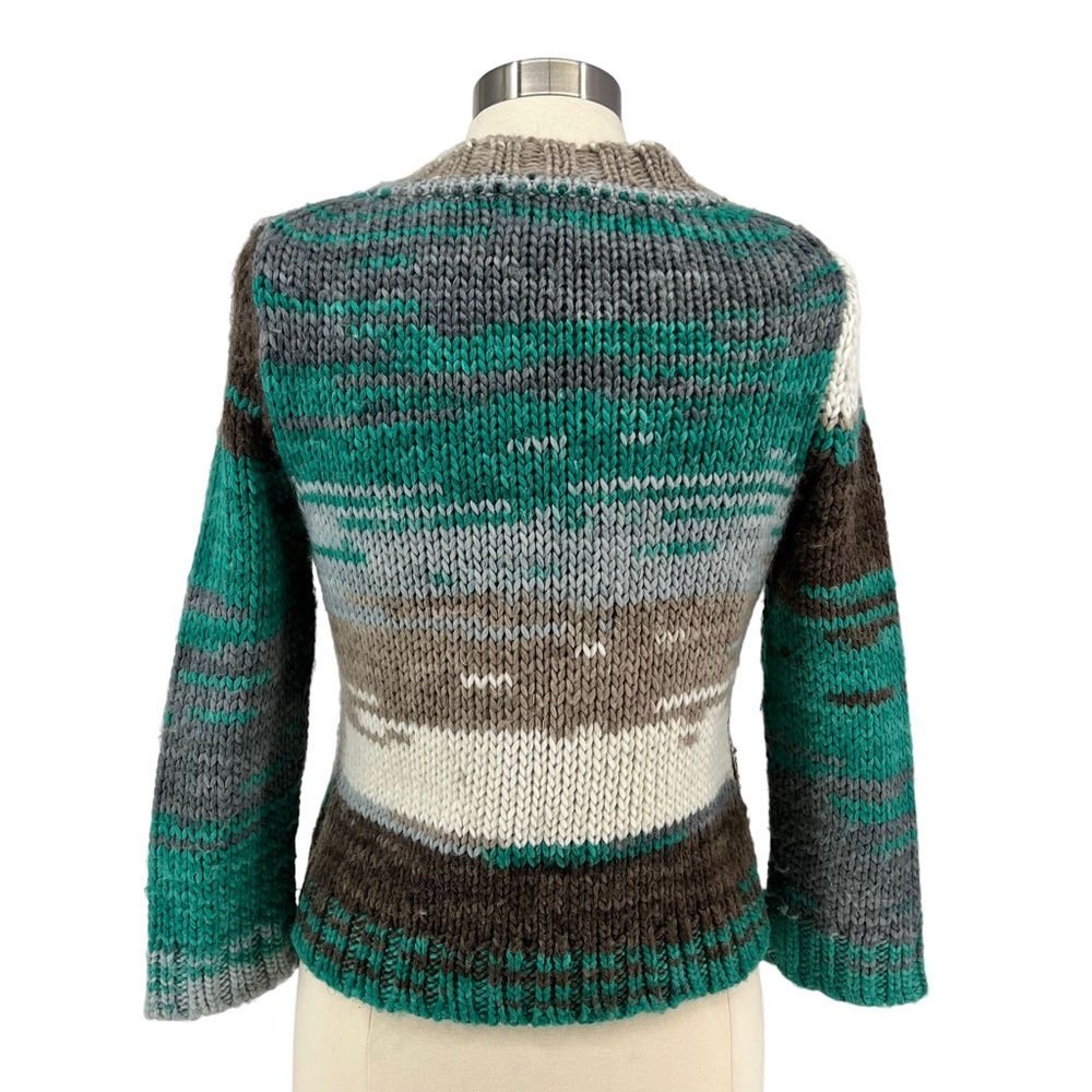 ANTHROPOLOGIE Shae Cropped Wool Blend Cardigan M - Picture 4 of 9